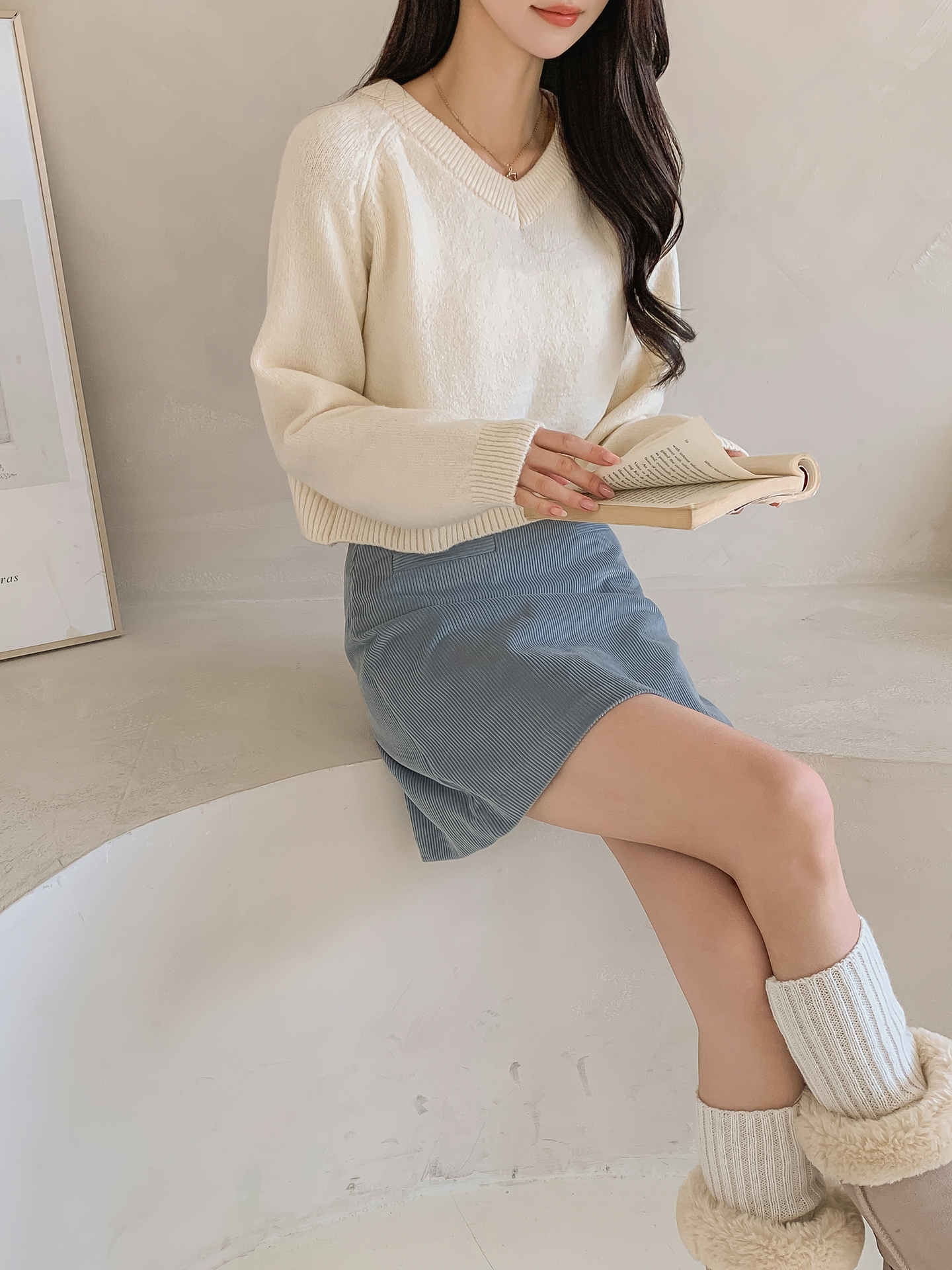 スラッシュポケットコーデュロイミニスカート | 詳細画像17