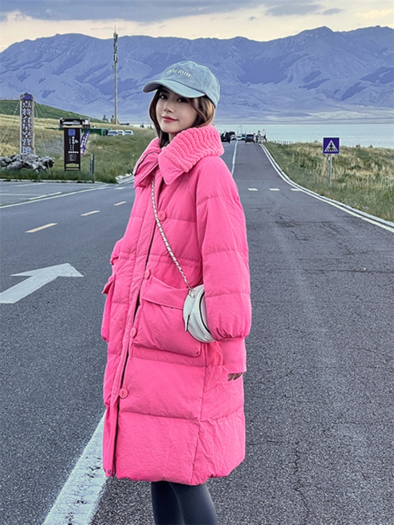 2WAYリブニットネックロング中綿ジャンパー | 詳細画像2