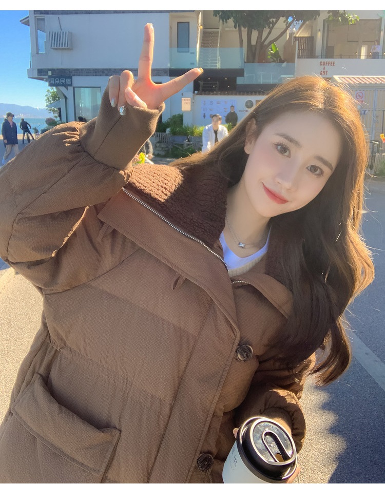 2WAYリブニットネックロング中綿ジャンパー | 詳細画像4