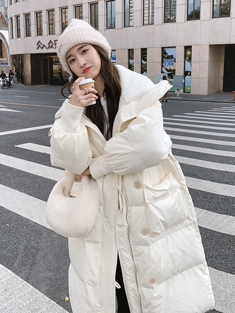 2WAYリブニットネックロング中綿ジャンパー | 詳細画像10