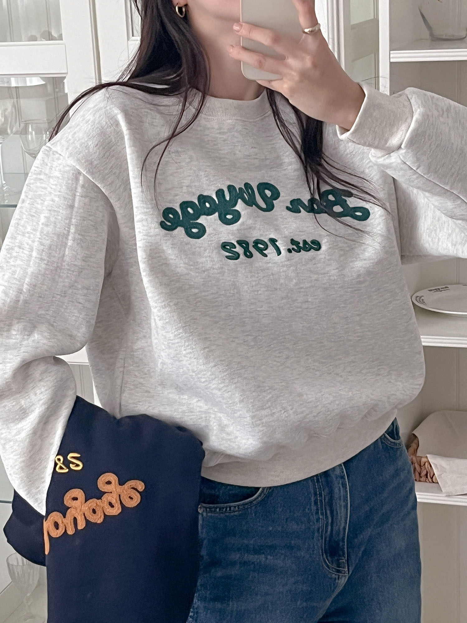 裏起毛Voyage刺繍ロゴスウェット | レディースファッション通販 - DHOLIC