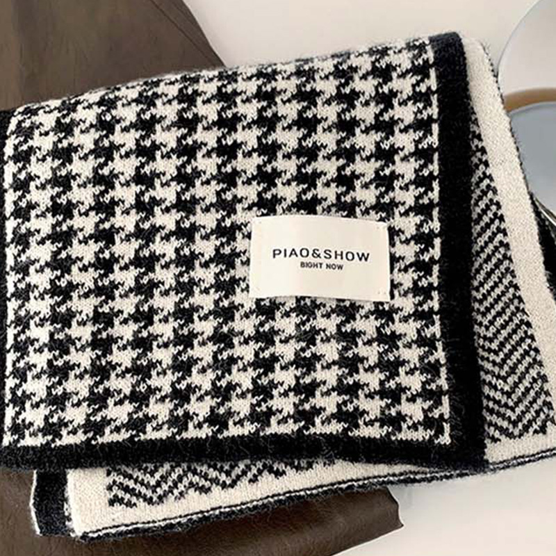 ハウンドトゥースマフラー | レディースファッション通販 - DHOLIC