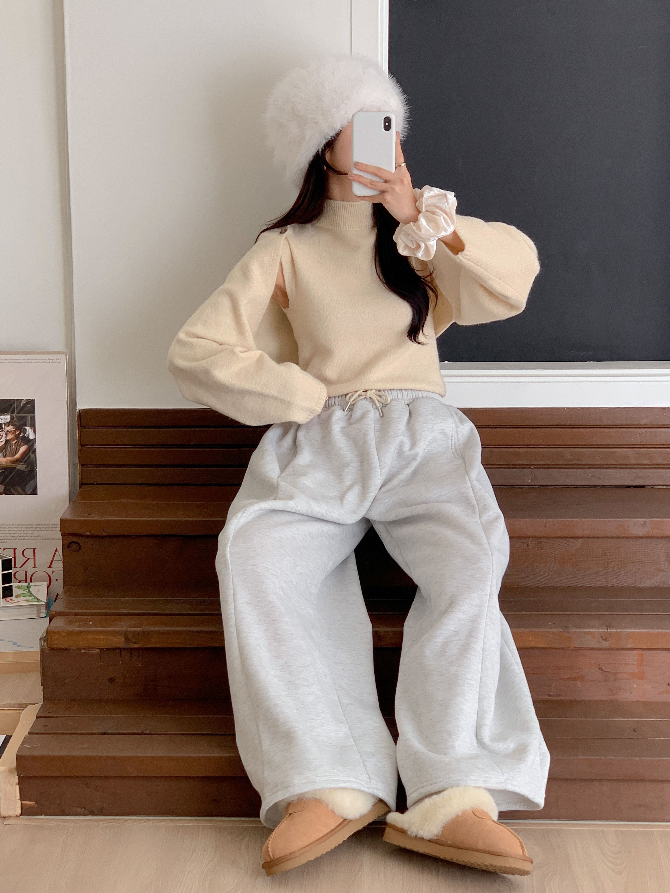 裏起毛ドロストワイドスウェットパンツ | 詳細画像7