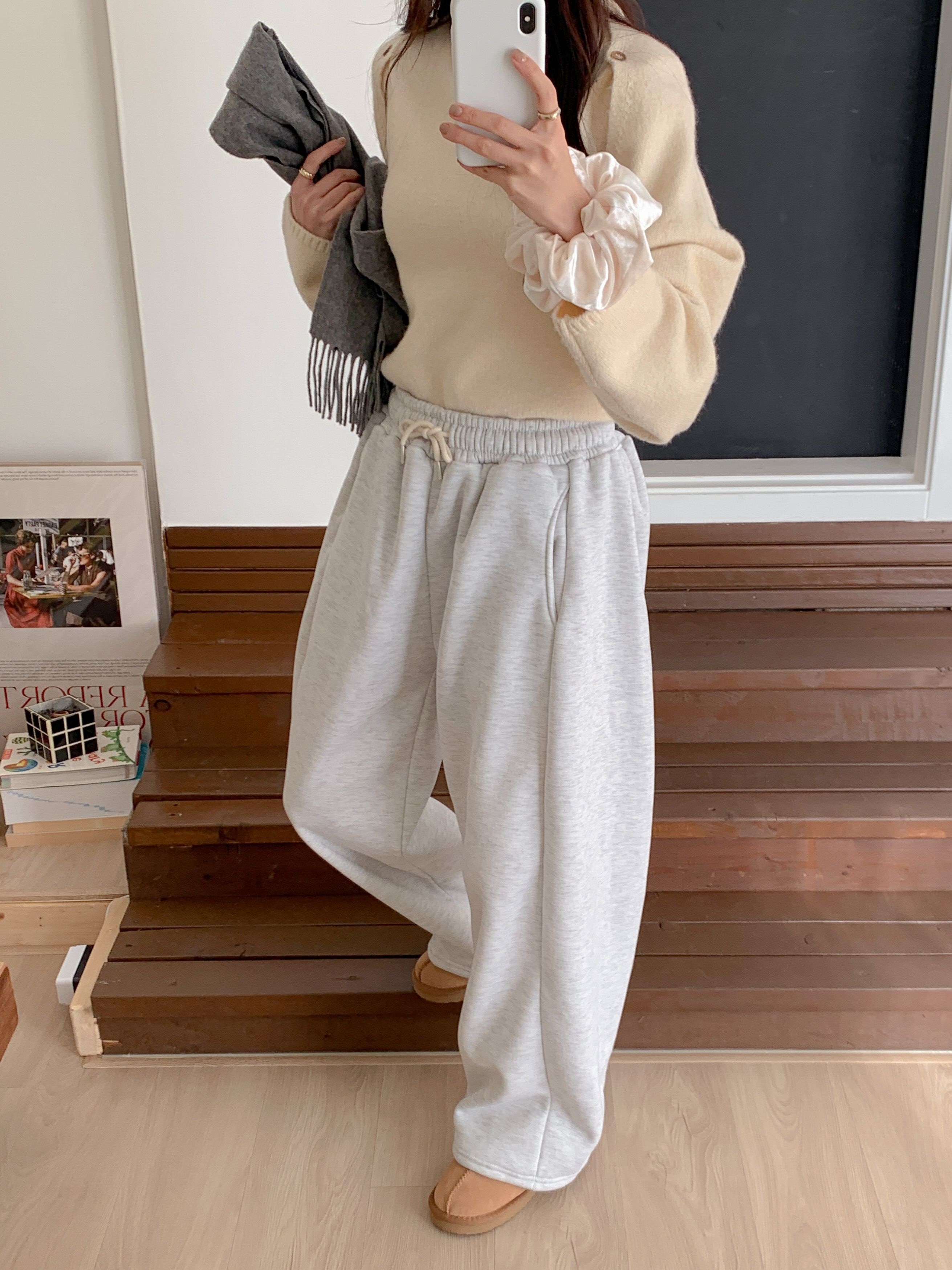 裏起毛ドロストワイドスウェットパンツ | 詳細画像10