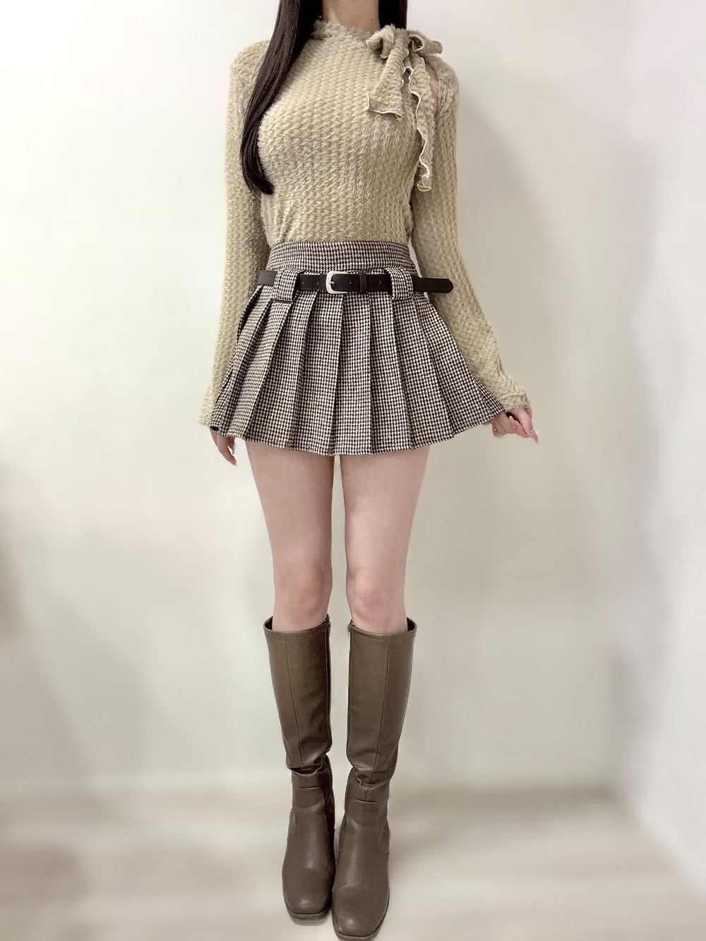 リボンモックネックノースリーブ&ボレロカーディガンSET | 詳細画像11