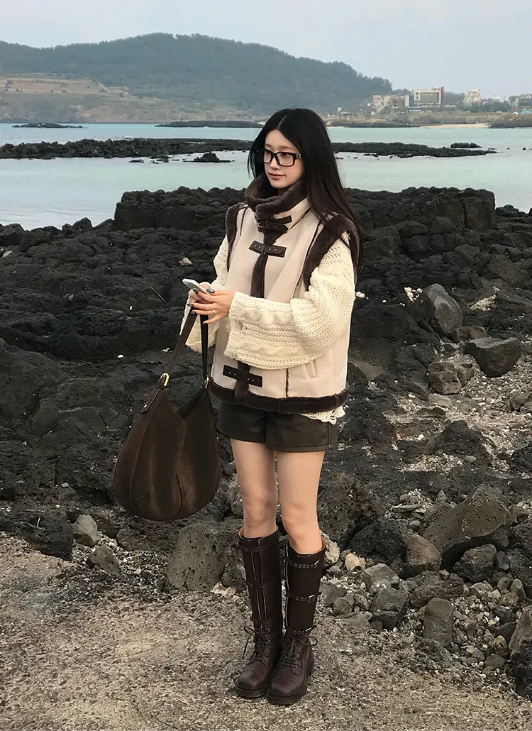 ムートン風バックルベスト | moodloveroom | 詳細画像6