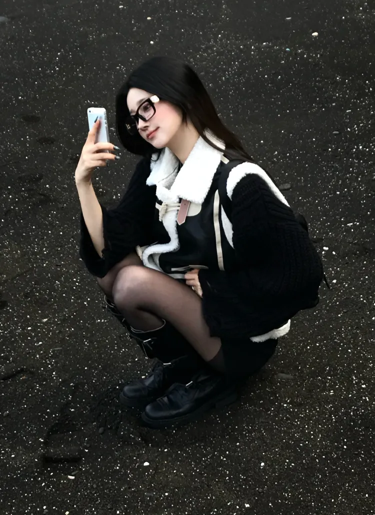 ムートン風トグルボタンベスト | moodloveroom | 詳細画像3