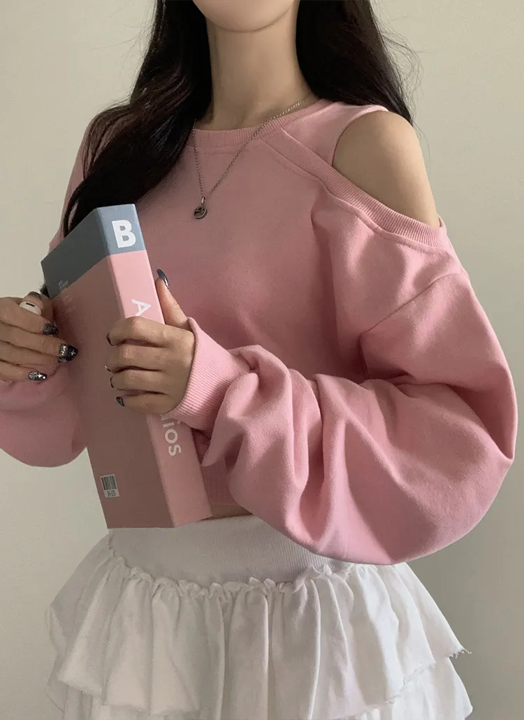 ワンショルクロップドスウェット | moodloveroom | 詳細画像3