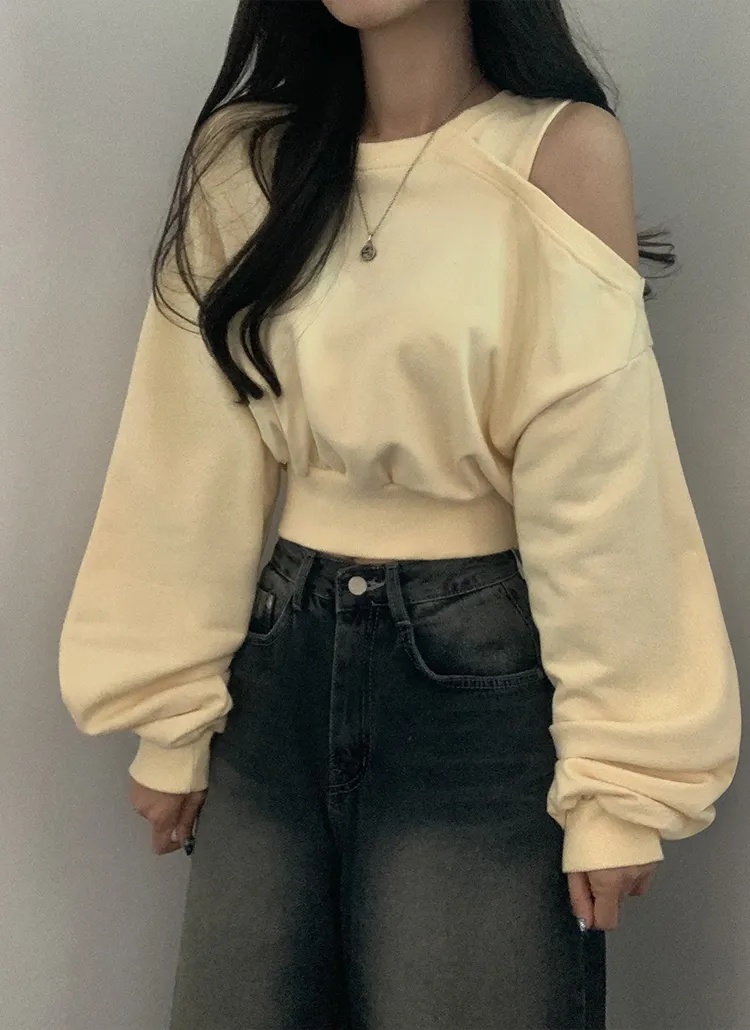 ワンショルクロップドスウェット | moodloveroom | 詳細画像5