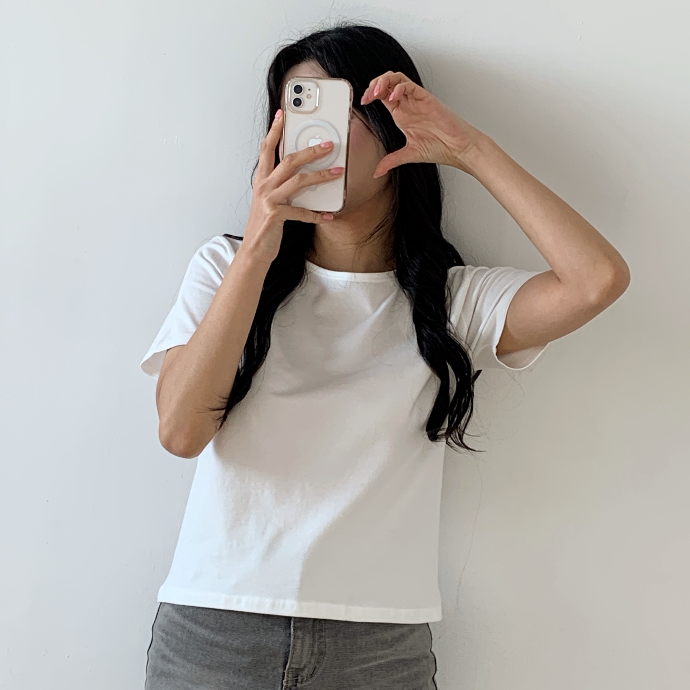 モダール混ラウンドネック半袖Tシャツ | 詳細画像16