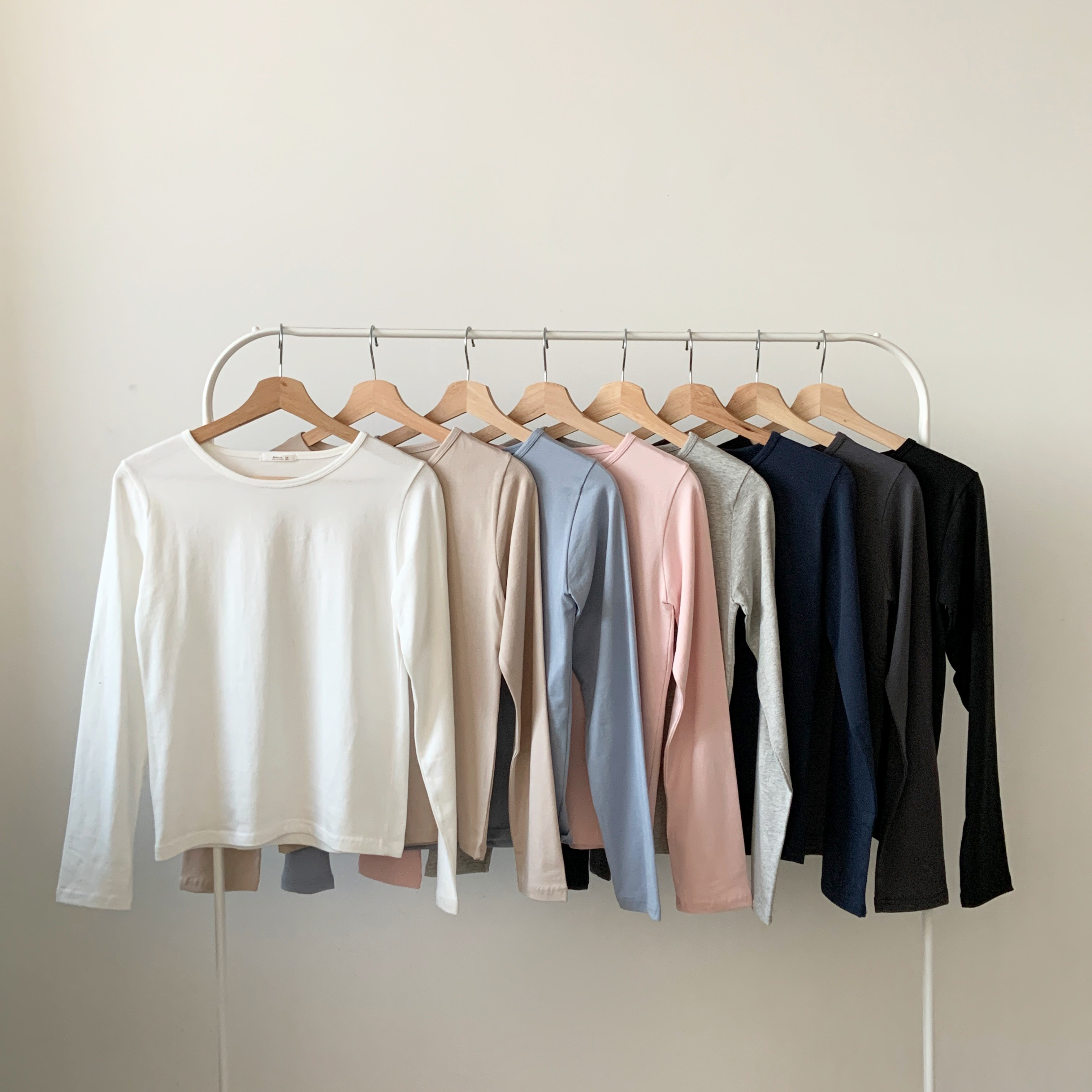 モダール混ラウンドネック長袖Tシャツ | 詳細画像3