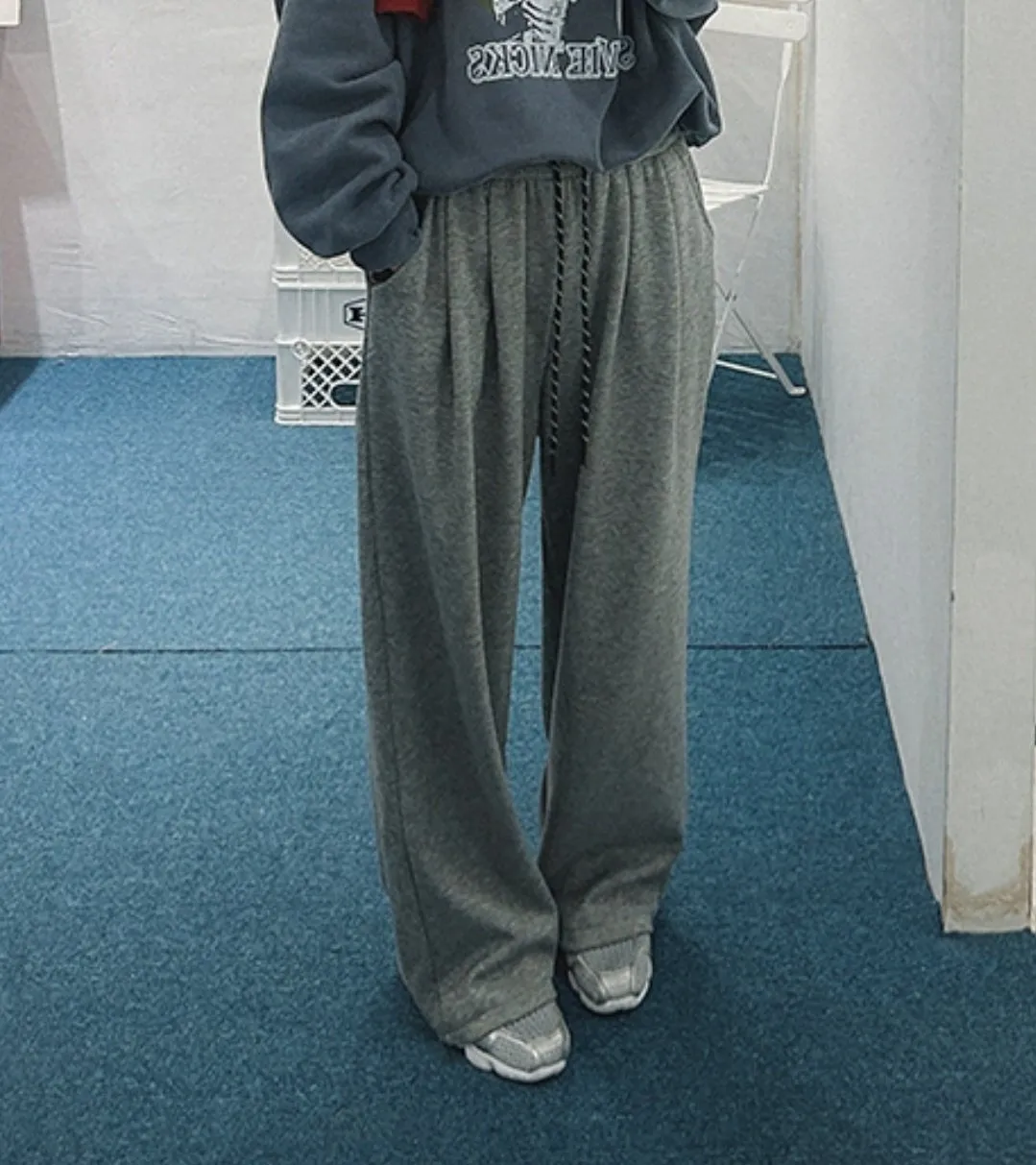 裏起毛パターンドロストスウェットパンツ | 詳細画像1