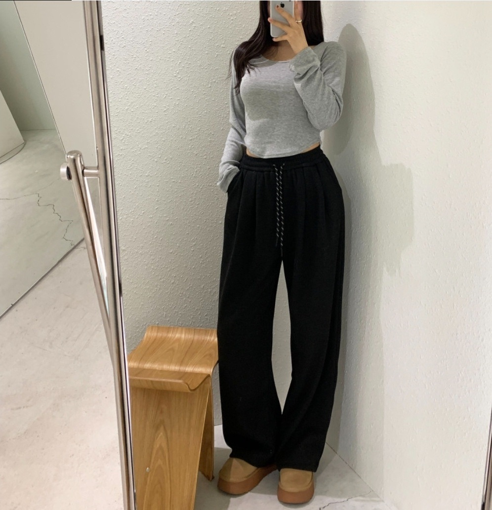 裏起毛パターンドロストスウェットパンツ | 詳細画像10