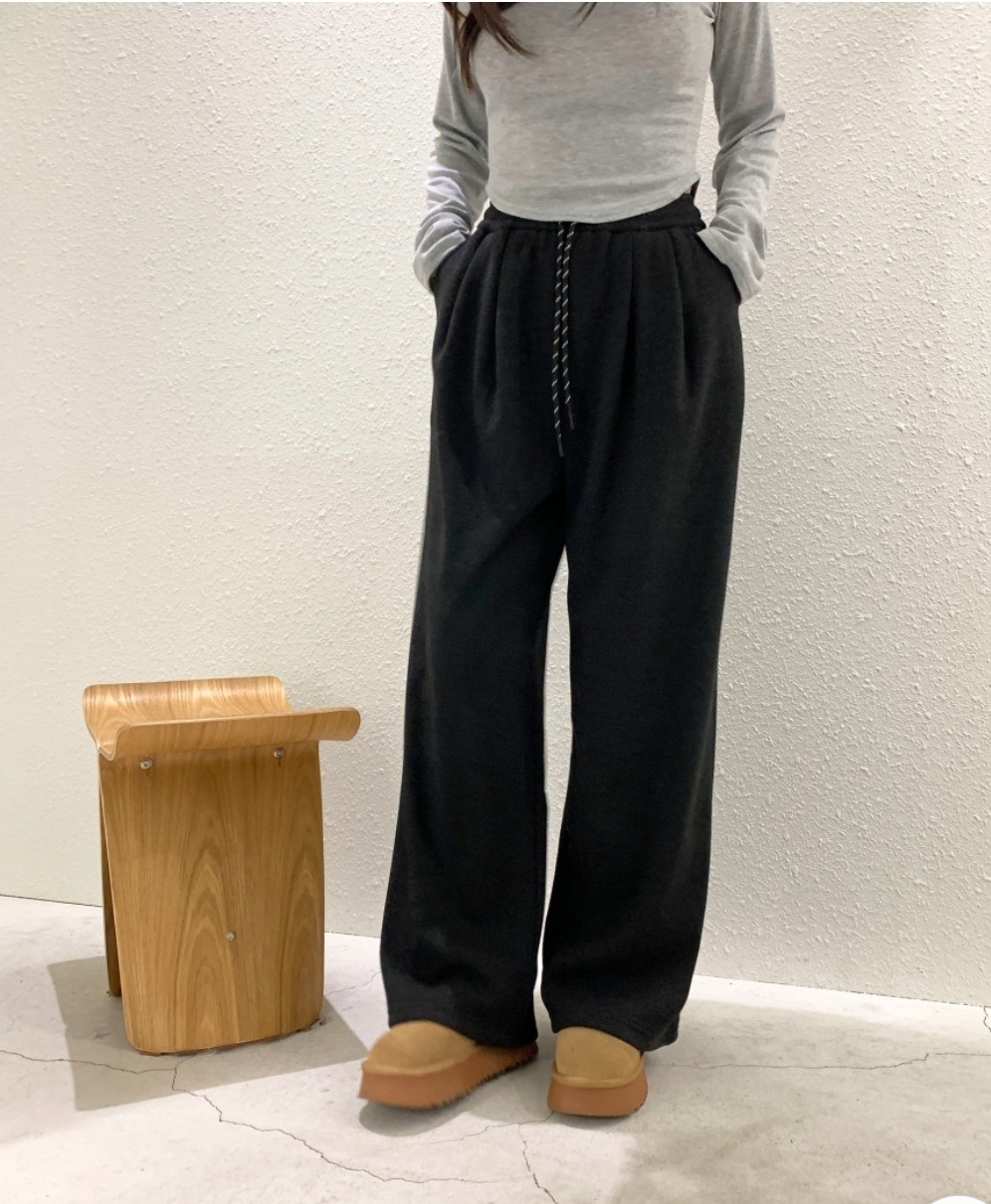 裏起毛パターンドロストスウェットパンツ | 詳細画像14