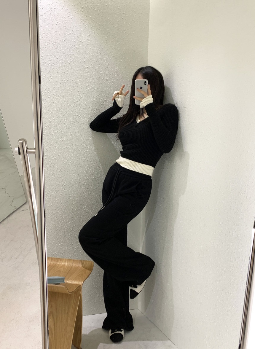 エコファー裏地ドロストフレアスウェットパンツ | 詳細画像17