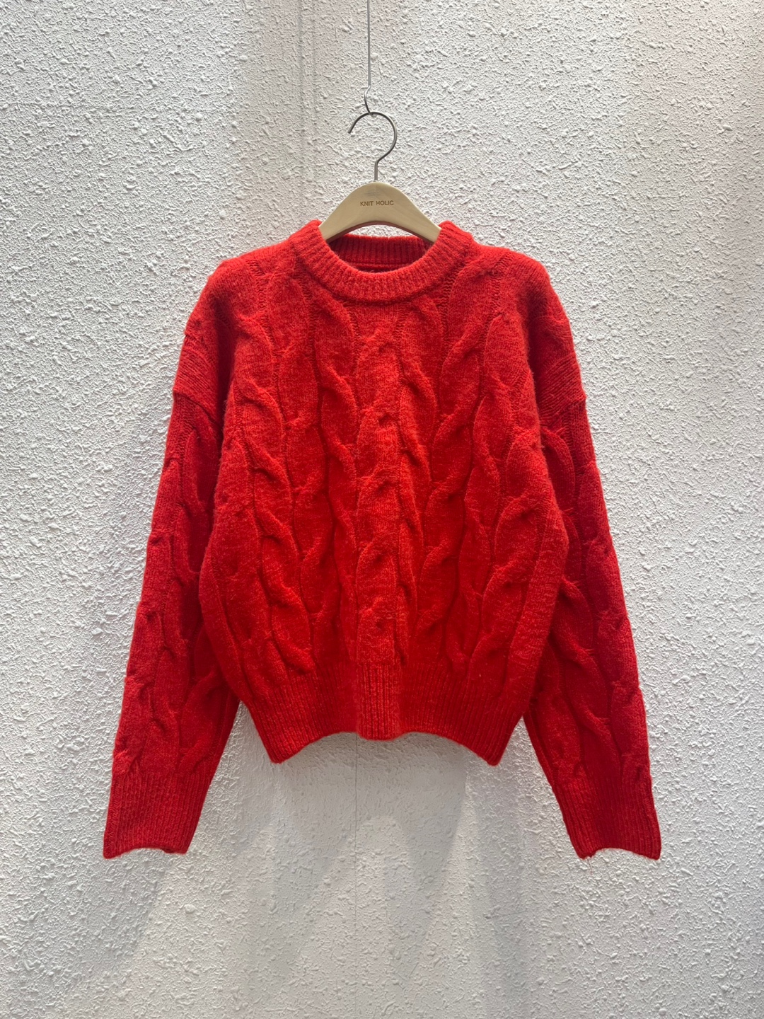 ラウンドネックケーブルニット | 詳細画像13