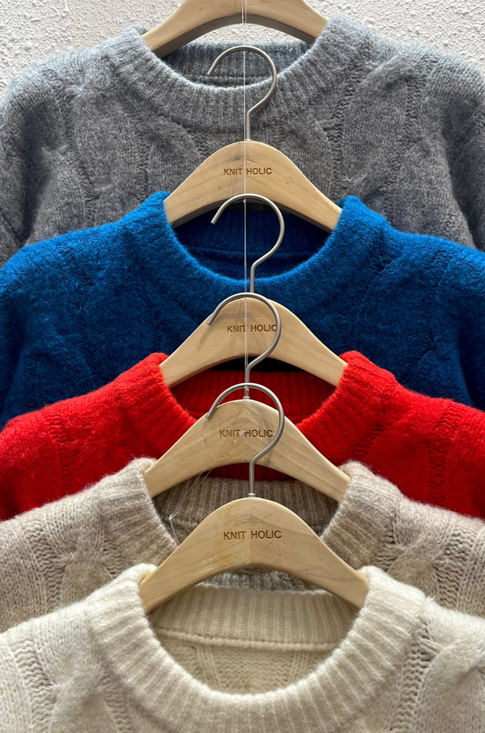 ラウンドネックケーブルニット | 詳細画像15