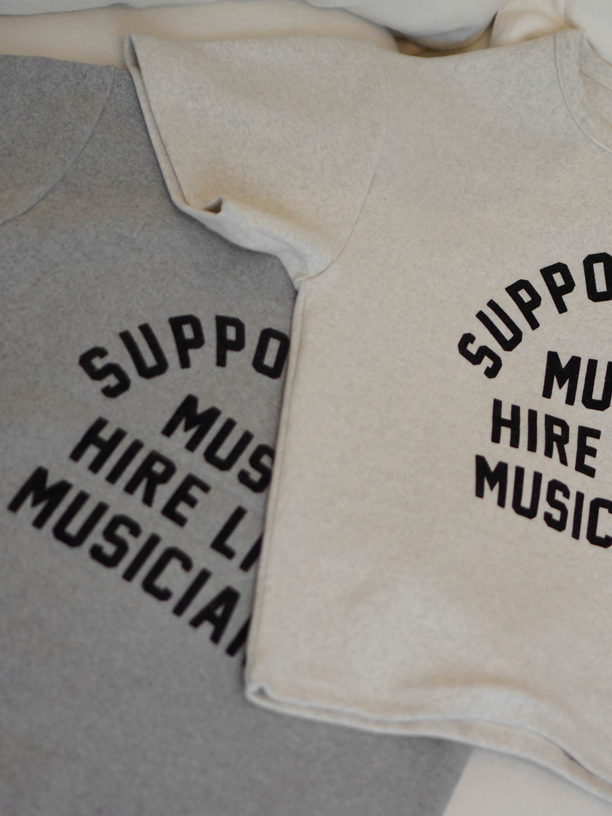 起毛MUSICレタリング半袖Tシャツ | 詳細画像5