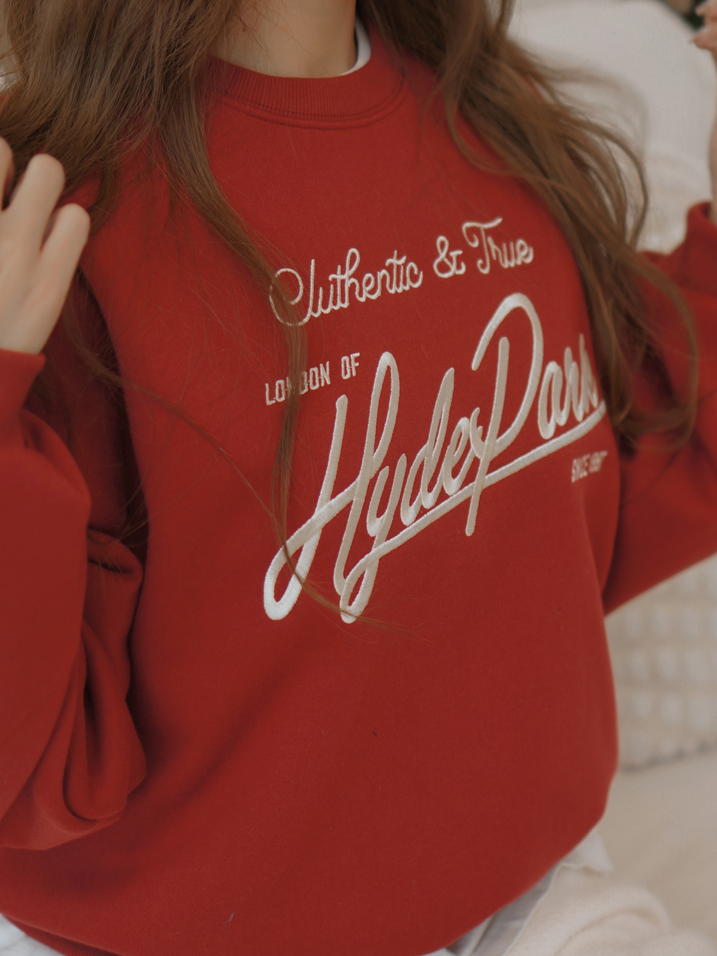 裏起毛Hyde刺繍ロゴスウェット | レディースファッション通販 - DHOLIC
