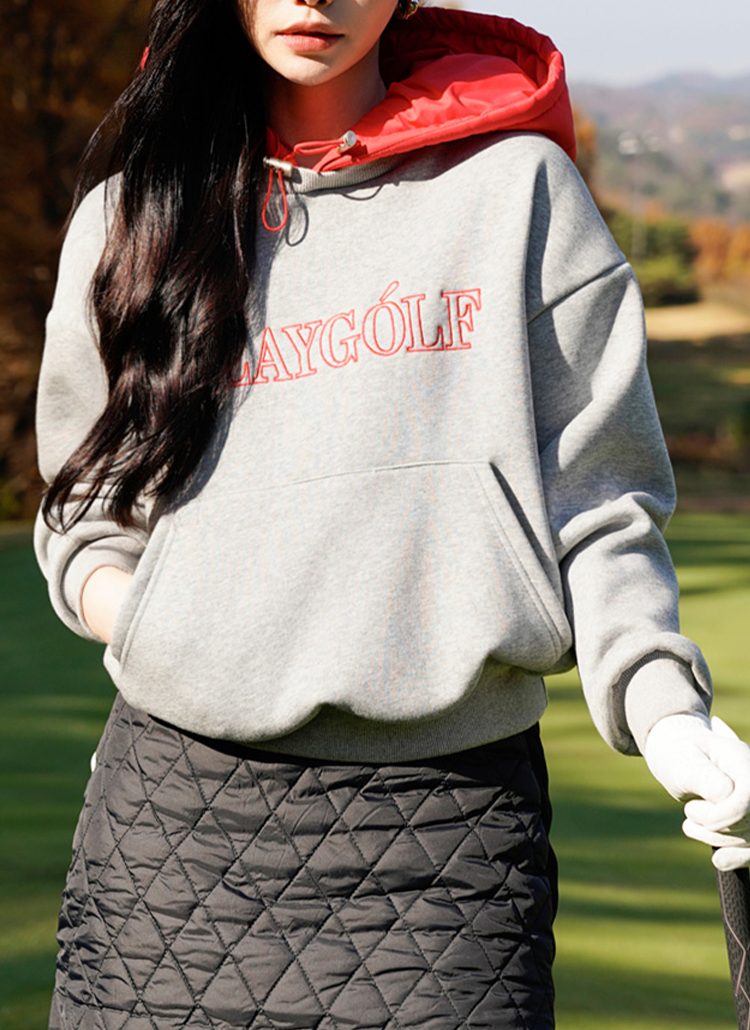 裏起毛PLAYGOLF中綿フードパーカー | レディースファッション通販 - DHOLIC