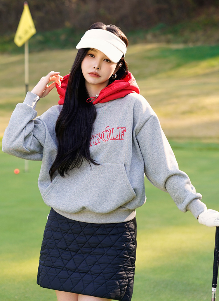 裏起毛PLAYGOLF中綿フードパーカー | レディースファッション通販 - DHOLIC