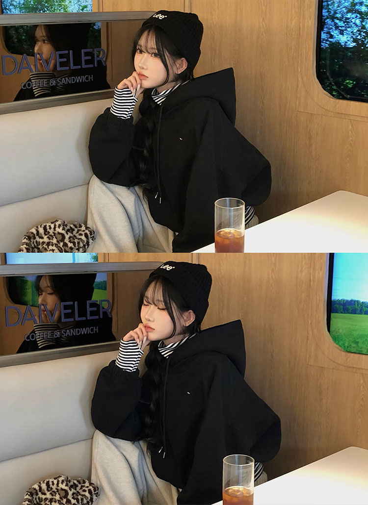 beidelli made]タートルネックサムホールボーダーTシャツ | レディース