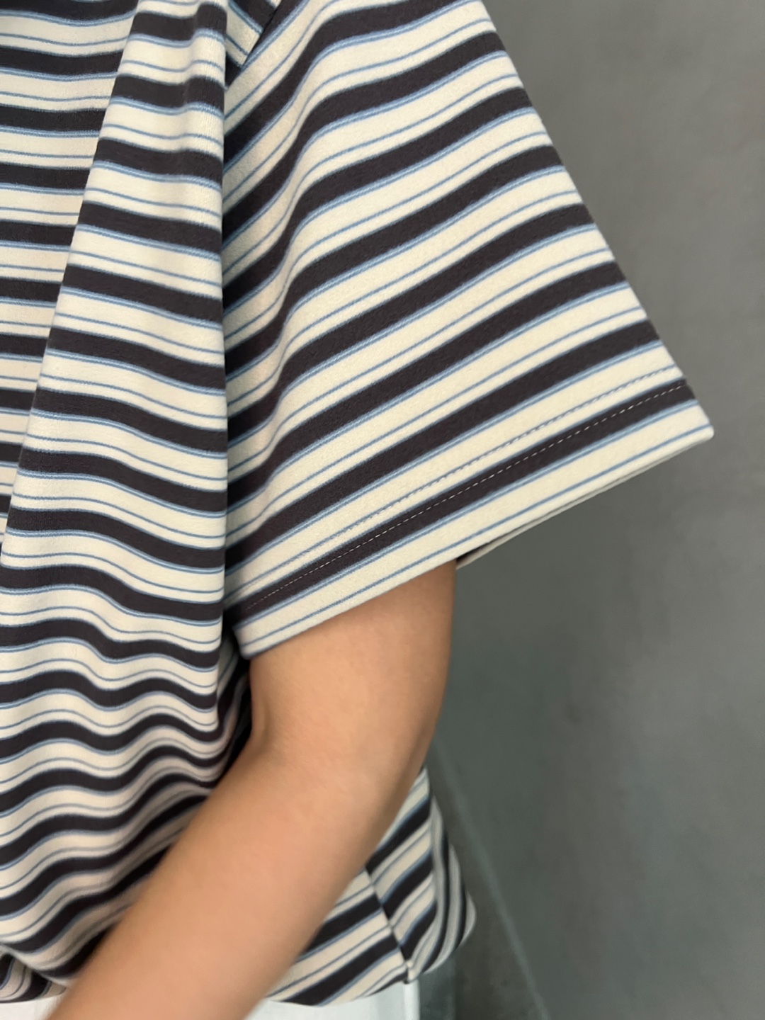 マフラー付両起毛マルチボーダー半袖Tシャツ | 詳細画像7
