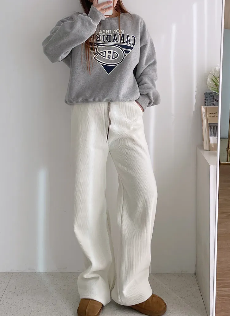 裏起毛ドロストコーデュロイパンツ | lamuet | 詳細画像1