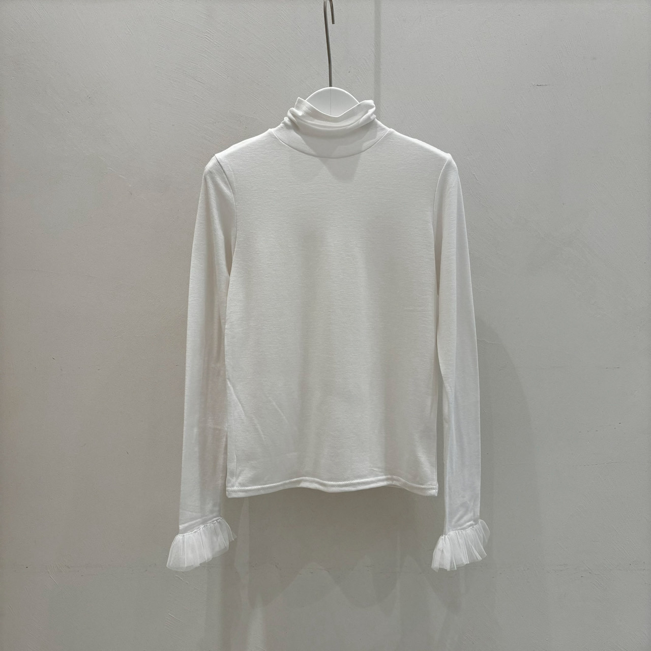 裏起毛チュールベルカフスハイネックTシャツ | 詳細画像10