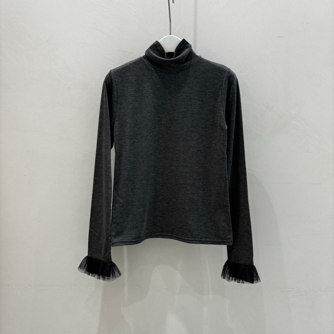 裏起毛チュールベルカフスハイネックTシャツ | 詳細画像11