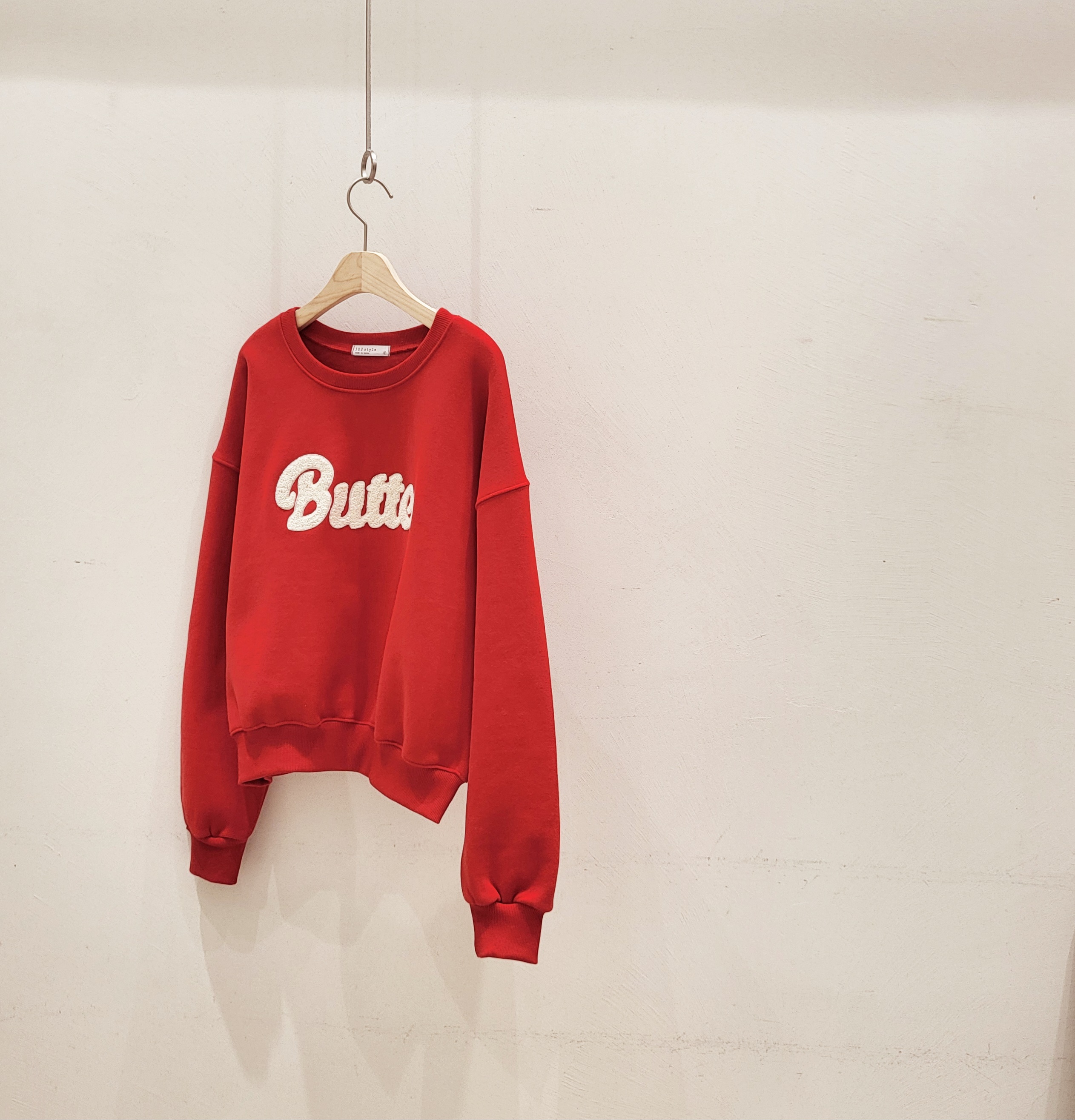 裏起毛Butter配色ブークレロゴスウェット | 詳細画像14