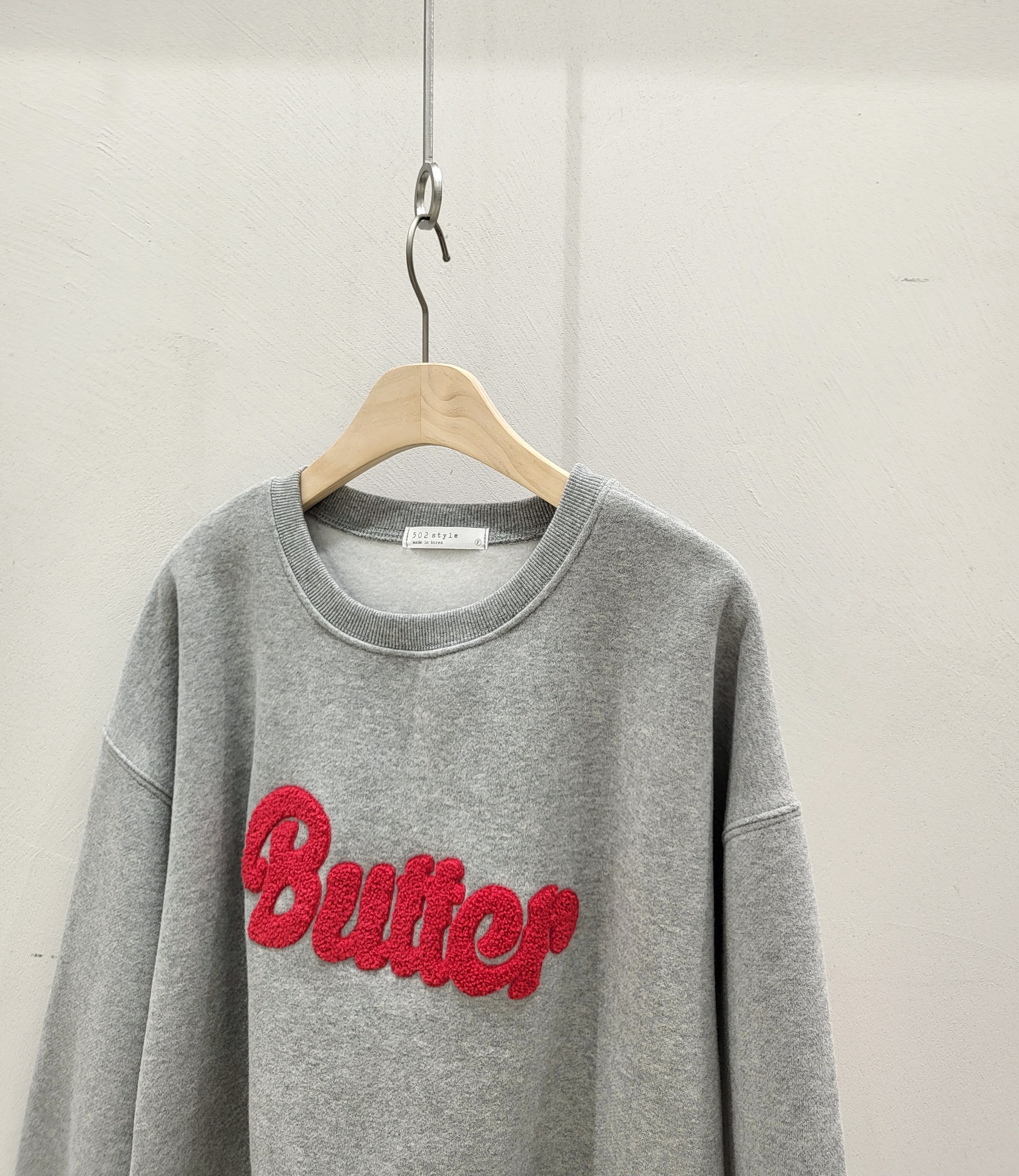 裏起毛Butter配色ブークレロゴスウェット | 詳細画像7