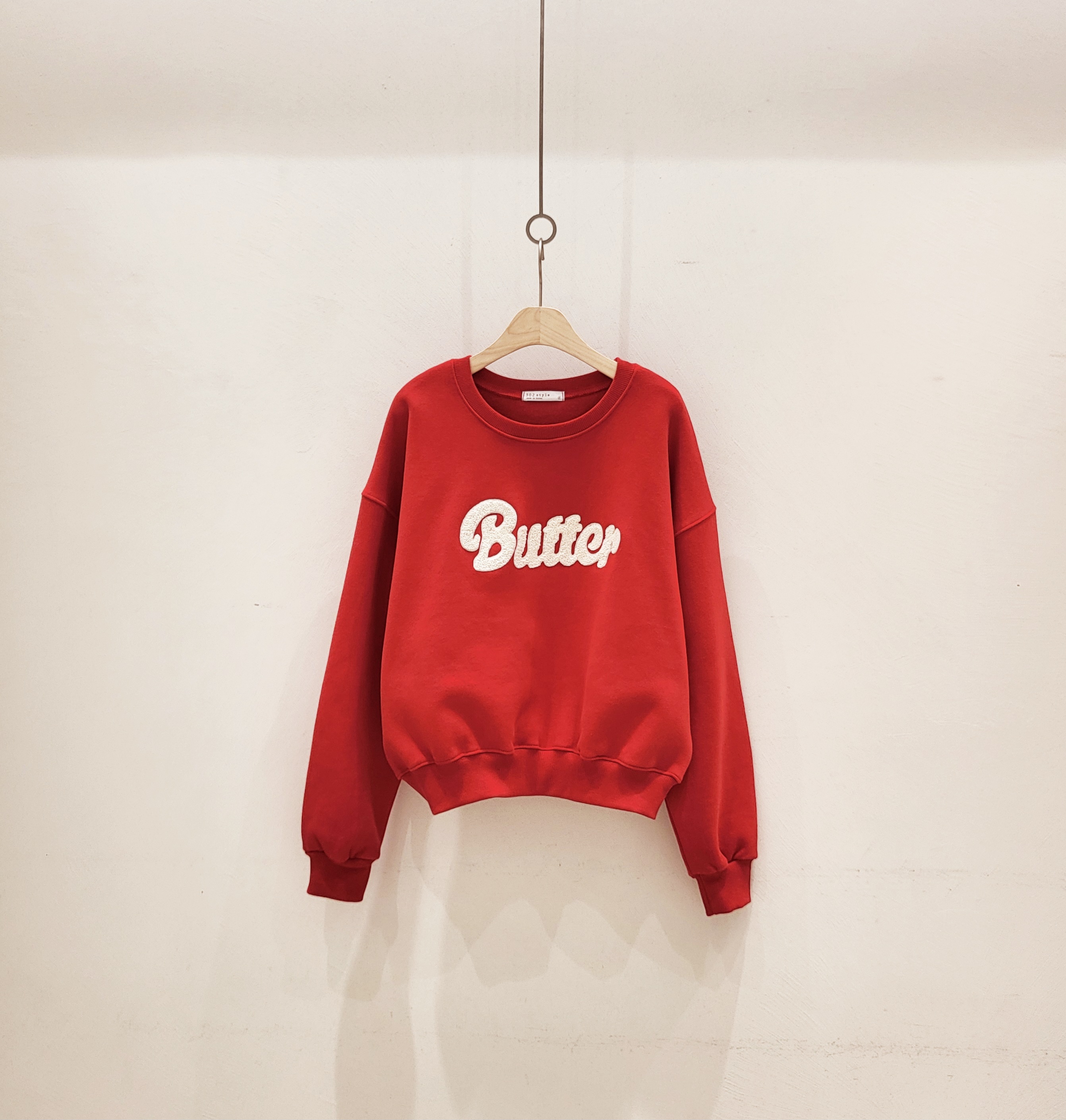 裏起毛Butter配色ブークレロゴスウェット | 詳細画像4