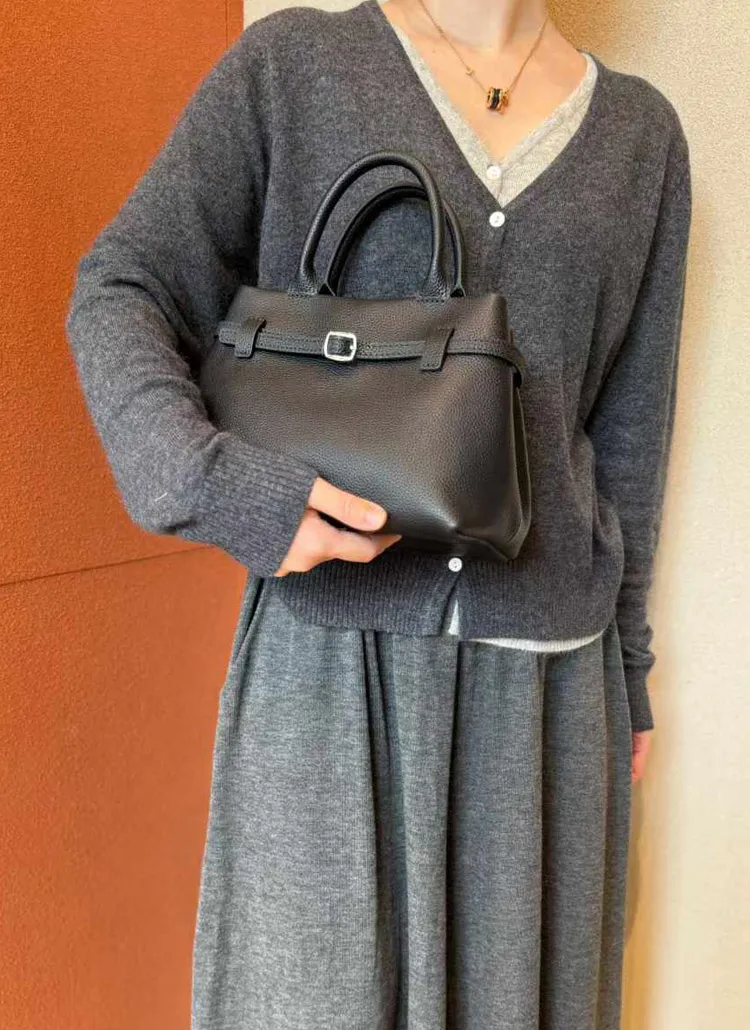 2WAYベルトシボ台形バッグ(S) | whosbag | 詳細画像1