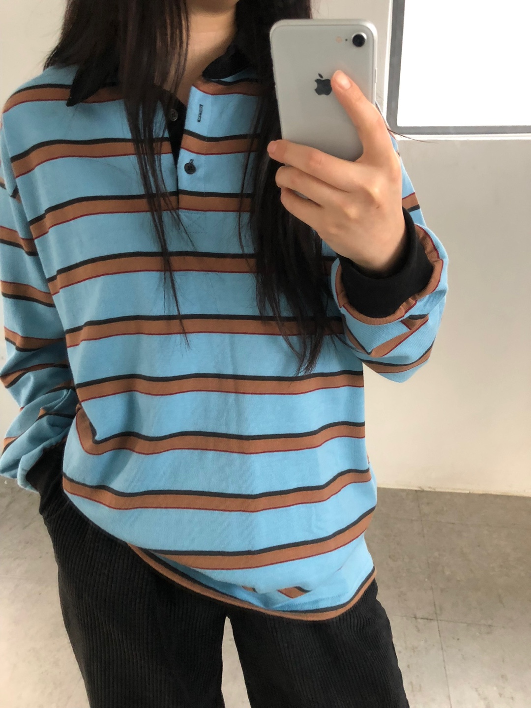 ポロカラーボーダーボクシーTシャツ | 詳細画像21