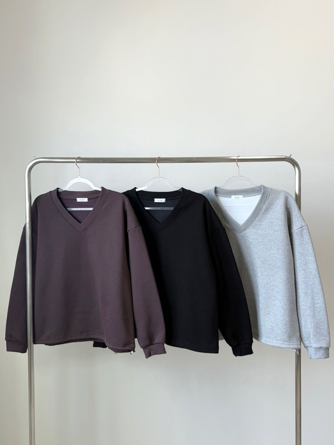裏起毛Vネックスウェット&ドロストスリットスカートSET | 詳細画像20
