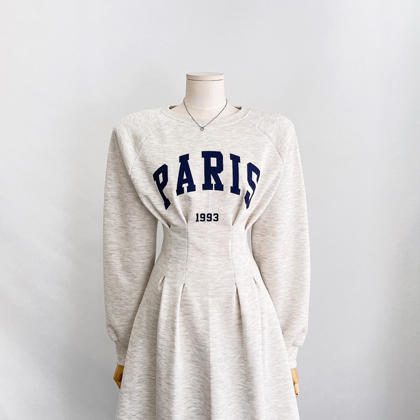 裏起毛PARISタックラグランスウェットワンピース | 詳細画像7