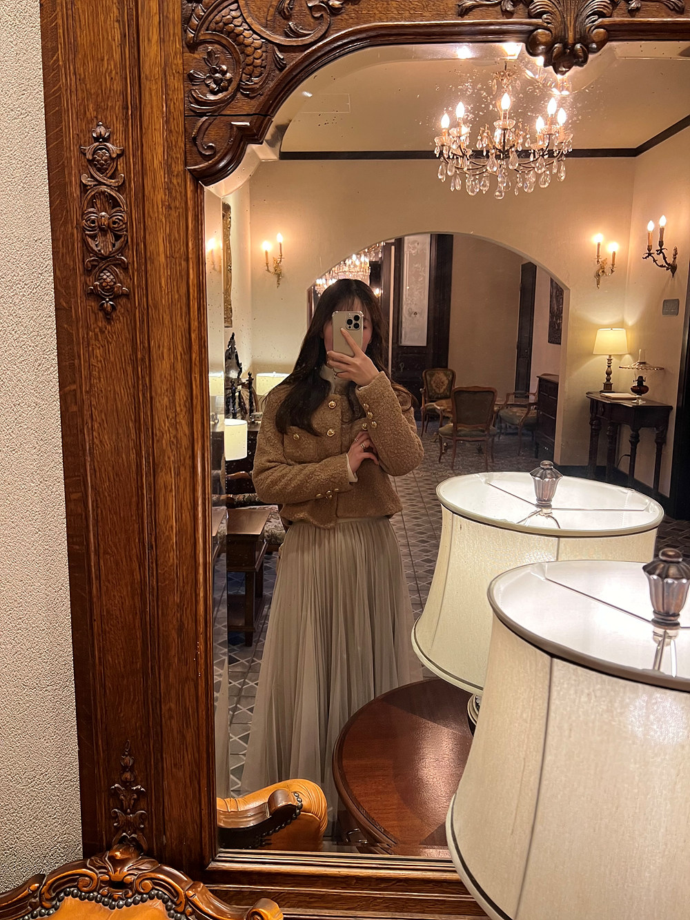 リバーシブルロングチュールスカート | 詳細画像10