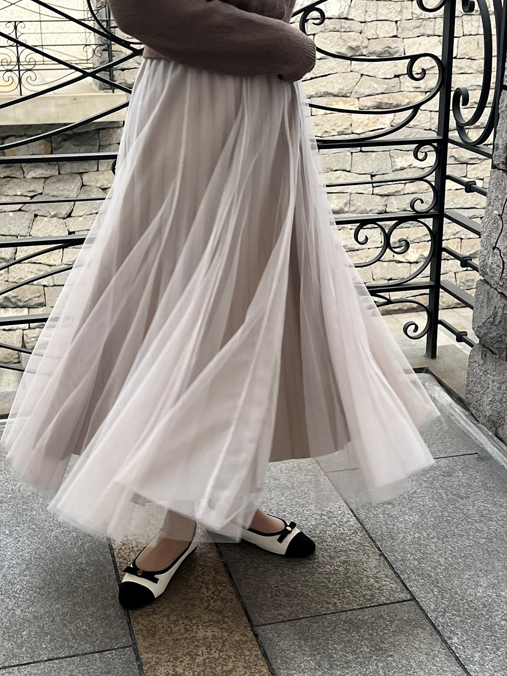 リバーシブルロングチュールスカート | 詳細画像11