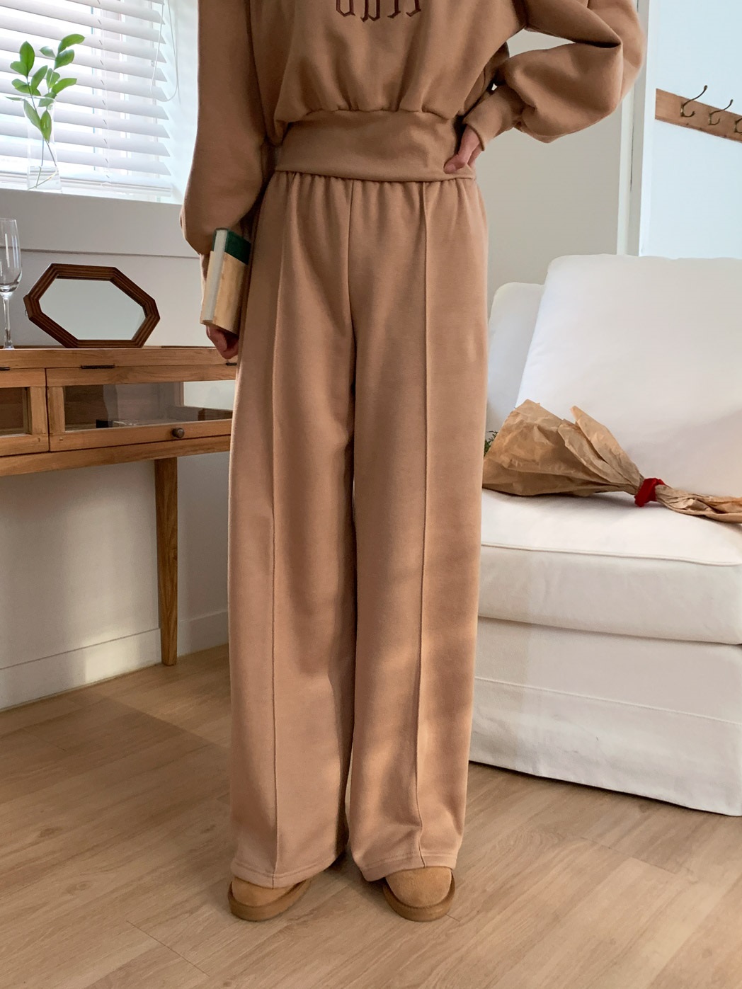 裏起毛刺繍ロゴパワショルスウェット&パンツSET | 詳細画像8