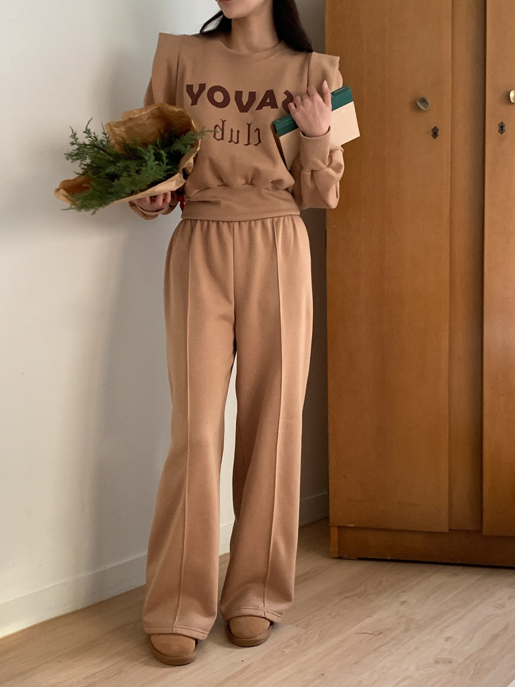 裏起毛刺繍ロゴパワショルスウェット&パンツSET | 詳細画像11