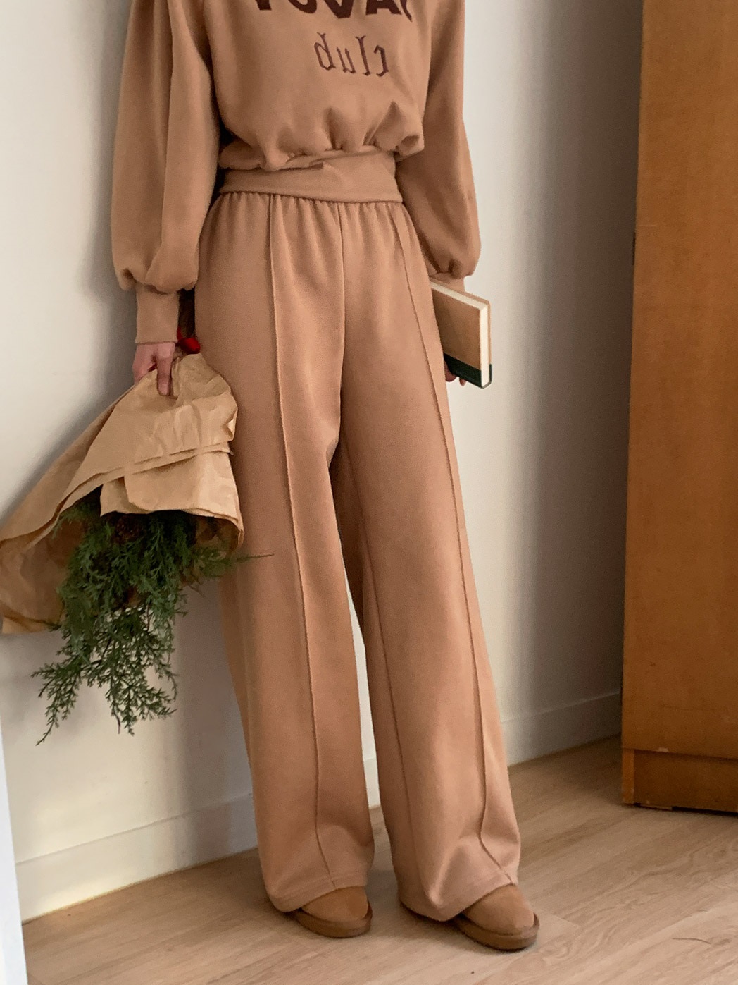 裏起毛刺繍ロゴパワショルスウェット&パンツSET | 詳細画像12