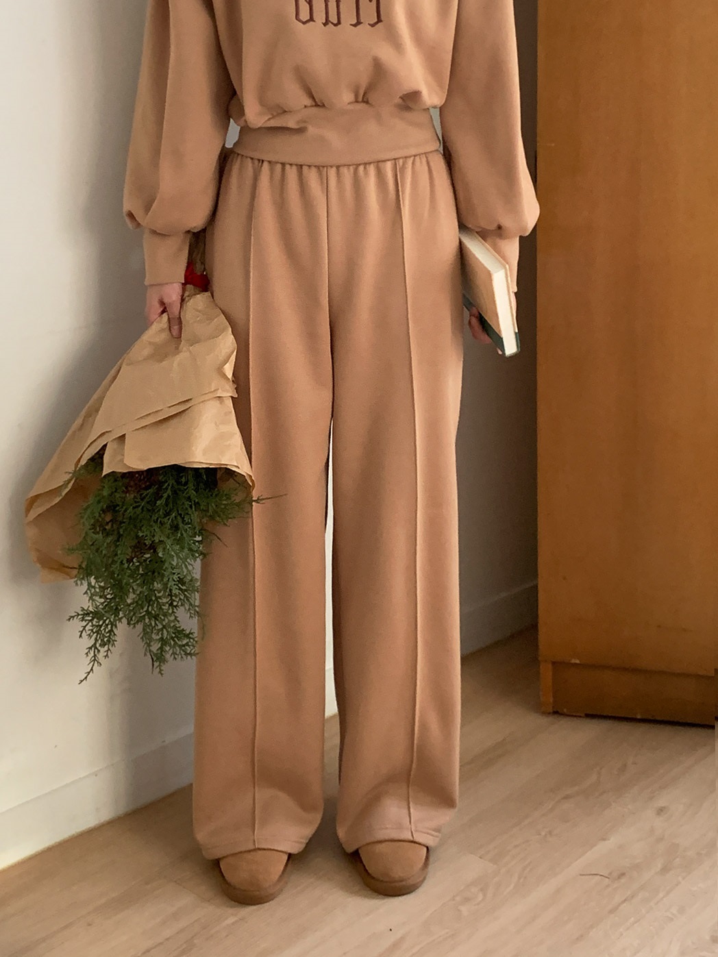 裏起毛刺繍ロゴパワショルスウェット&パンツSET | 詳細画像13