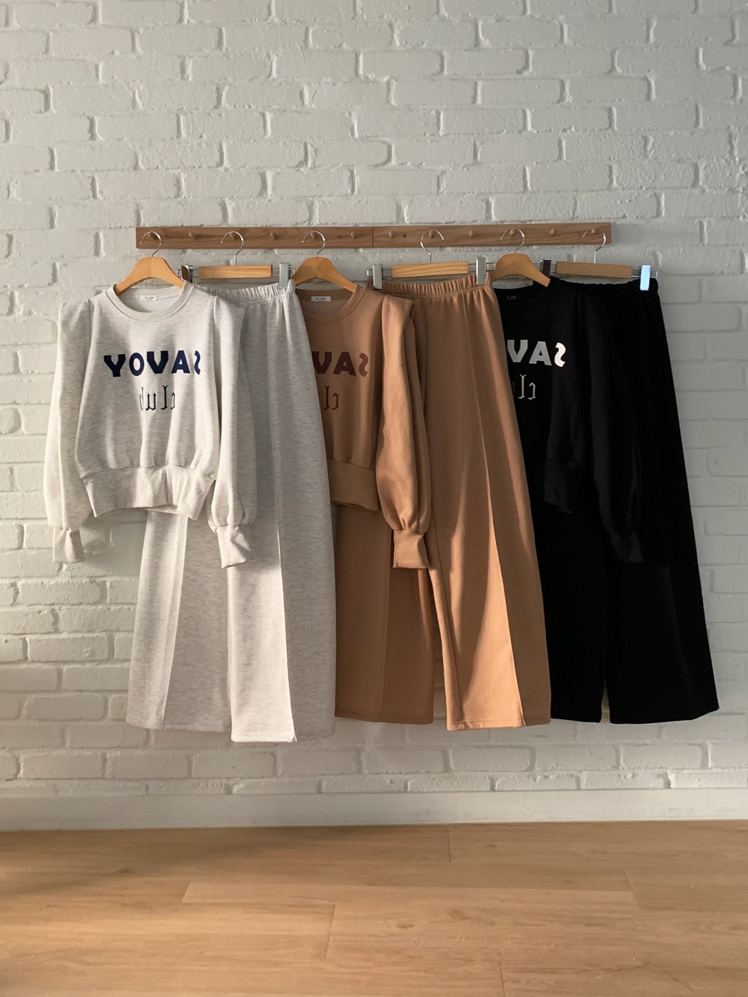 裏起毛刺繍ロゴパワショルスウェット&パンツSET | 詳細画像17