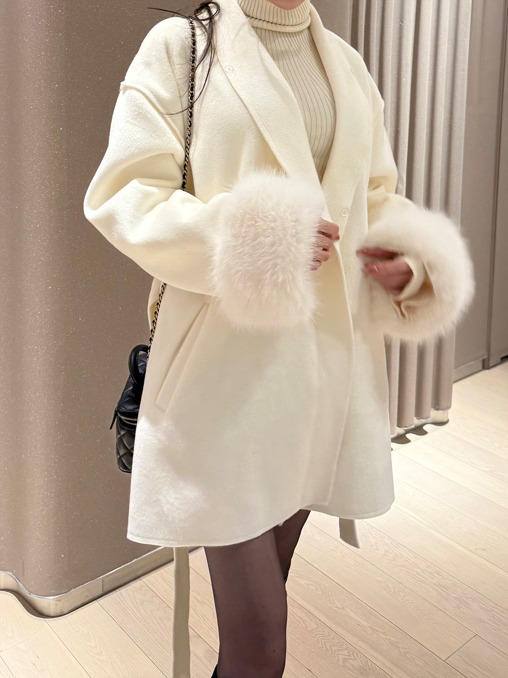 DHOLIC ファーコート 本日限定お値下げ中 DHOLIC グレー ファーコート