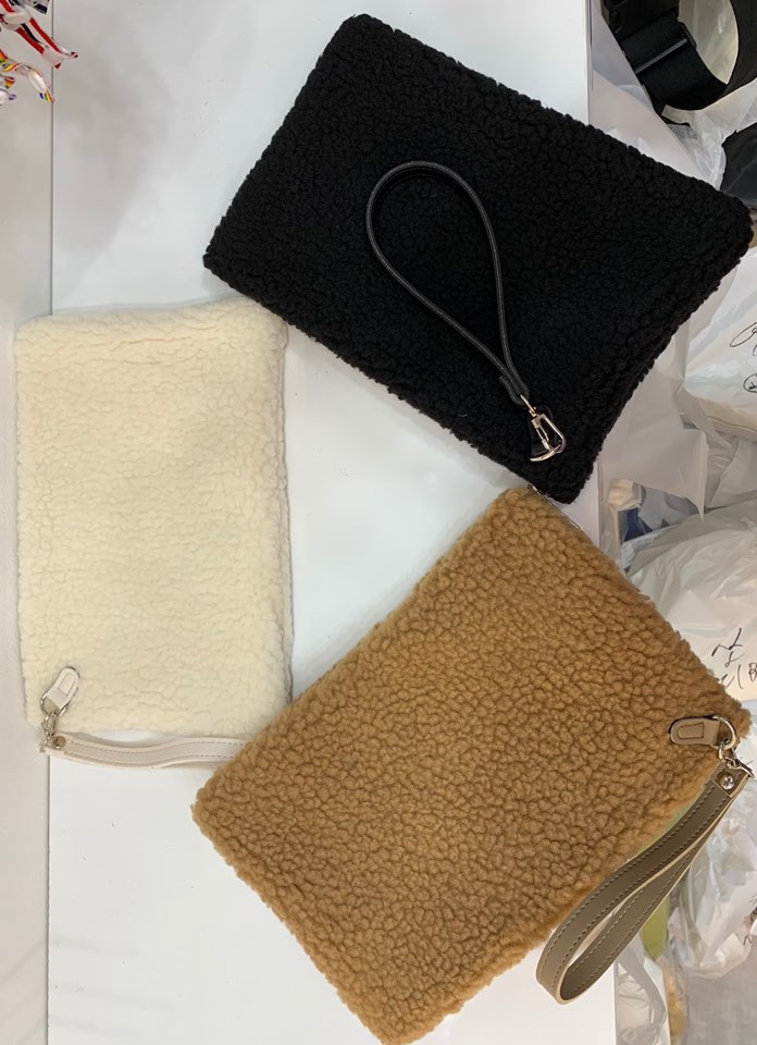 ウール混ボアクラッチバッグ | 詳細画像8