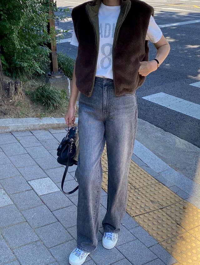 2WAYエコファー裏地キルティングジップベスト | 詳細画像13