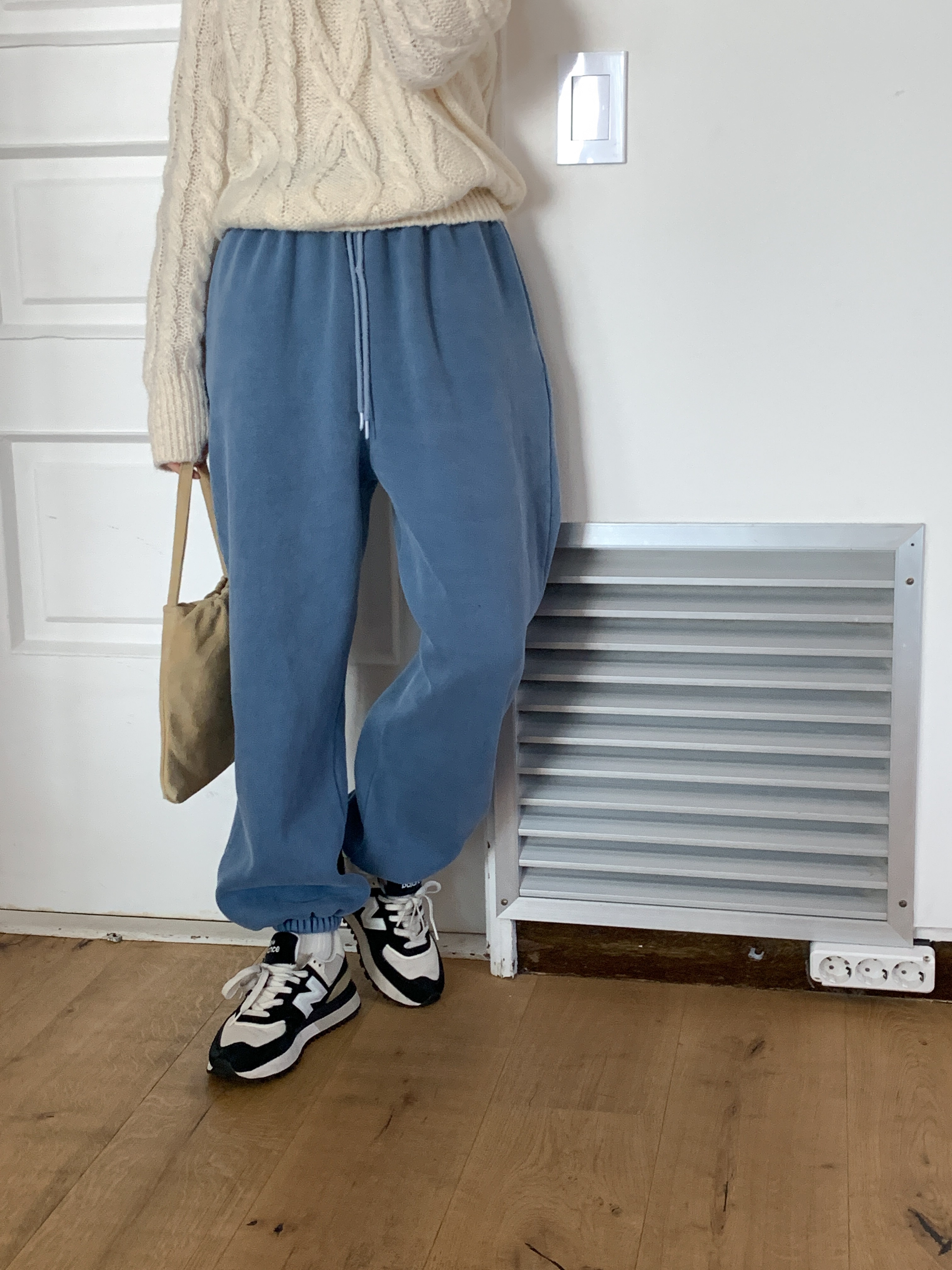 裏起毛ドロストワイドジョガースウェットパンツ | 詳細画像4