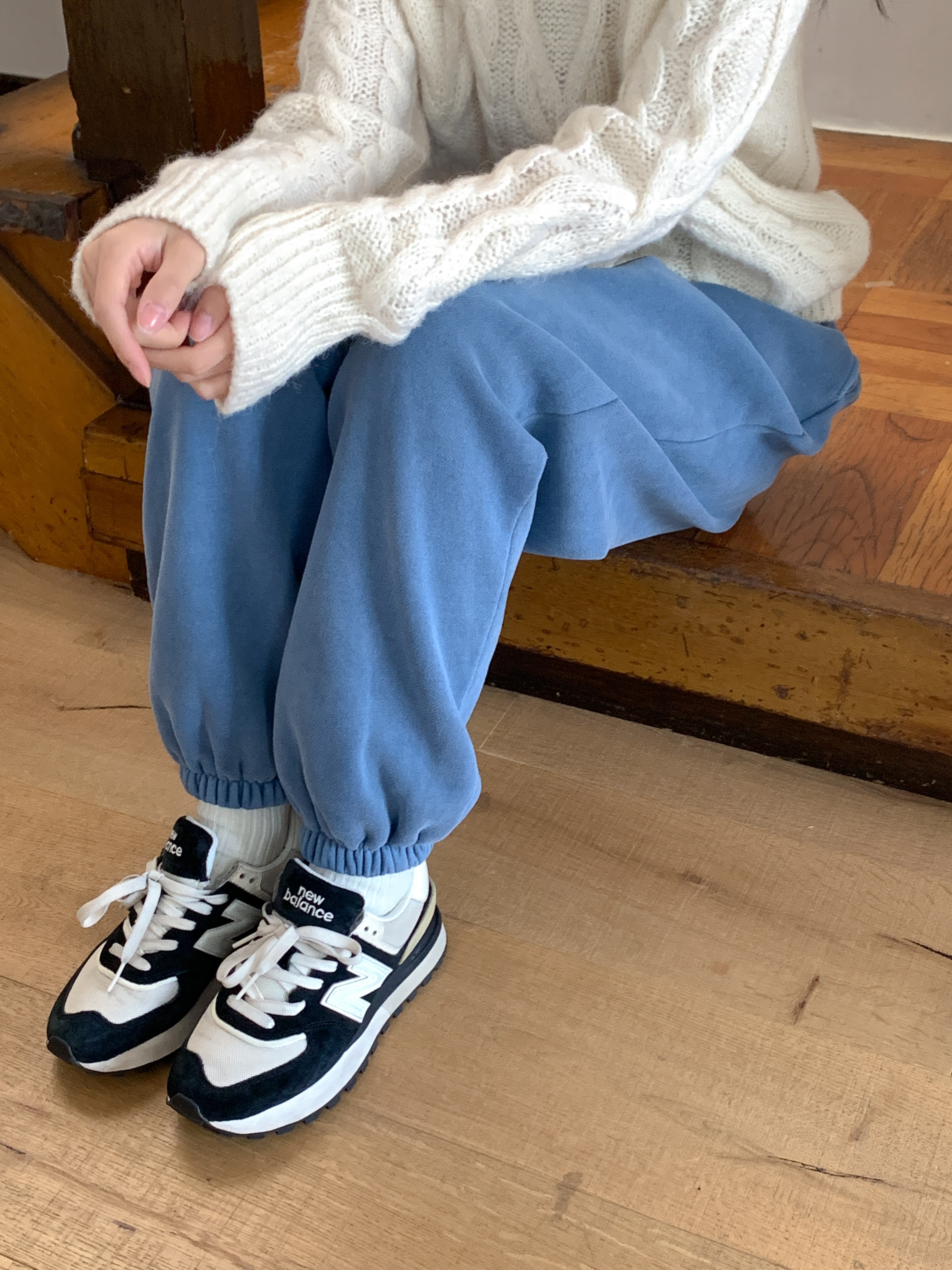 裏起毛ドロストワイドジョガースウェットパンツ | 詳細画像10