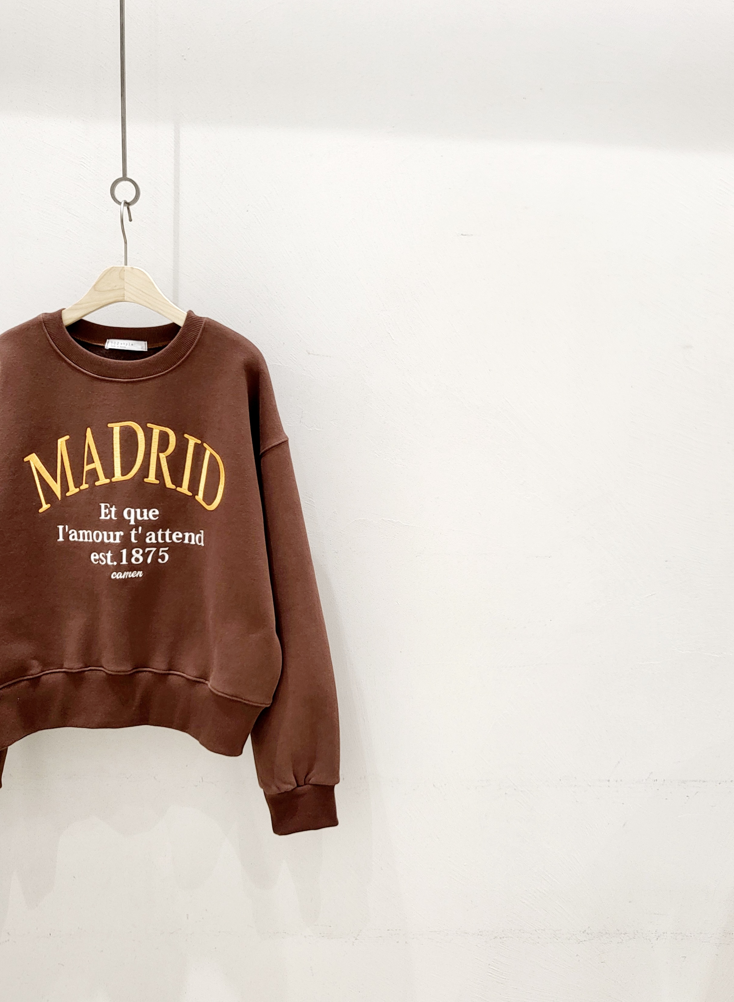 裏起毛MADRID刺繍ロゴスウェット | レディースファッション通販
